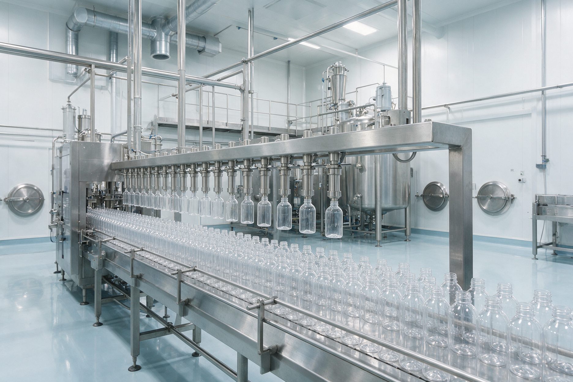 Liquid filling line inside the Dextrum Laboratories facility